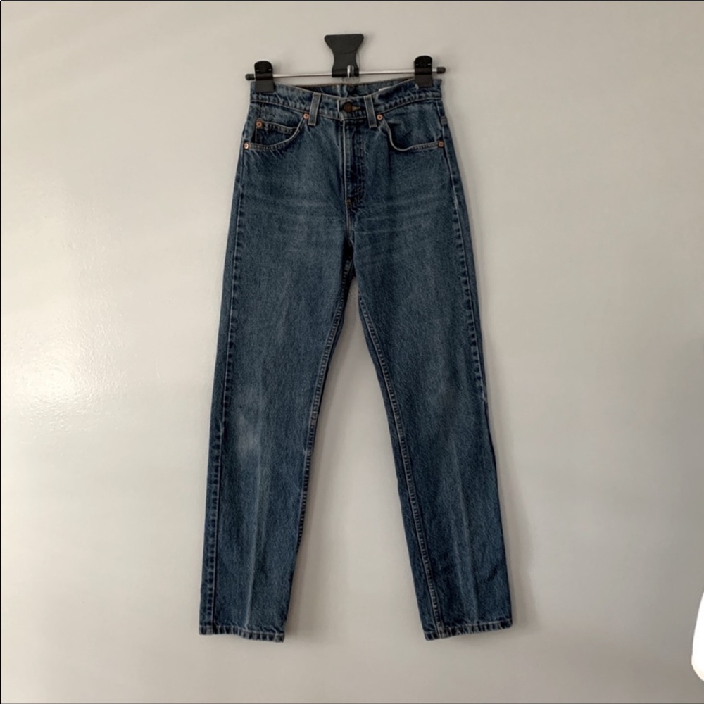 Levi’s Vintage 505 Orange Tab High Rise Je…